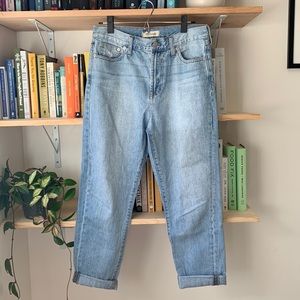 Size 28 Madewell The Perfect Summer Jean, light wash